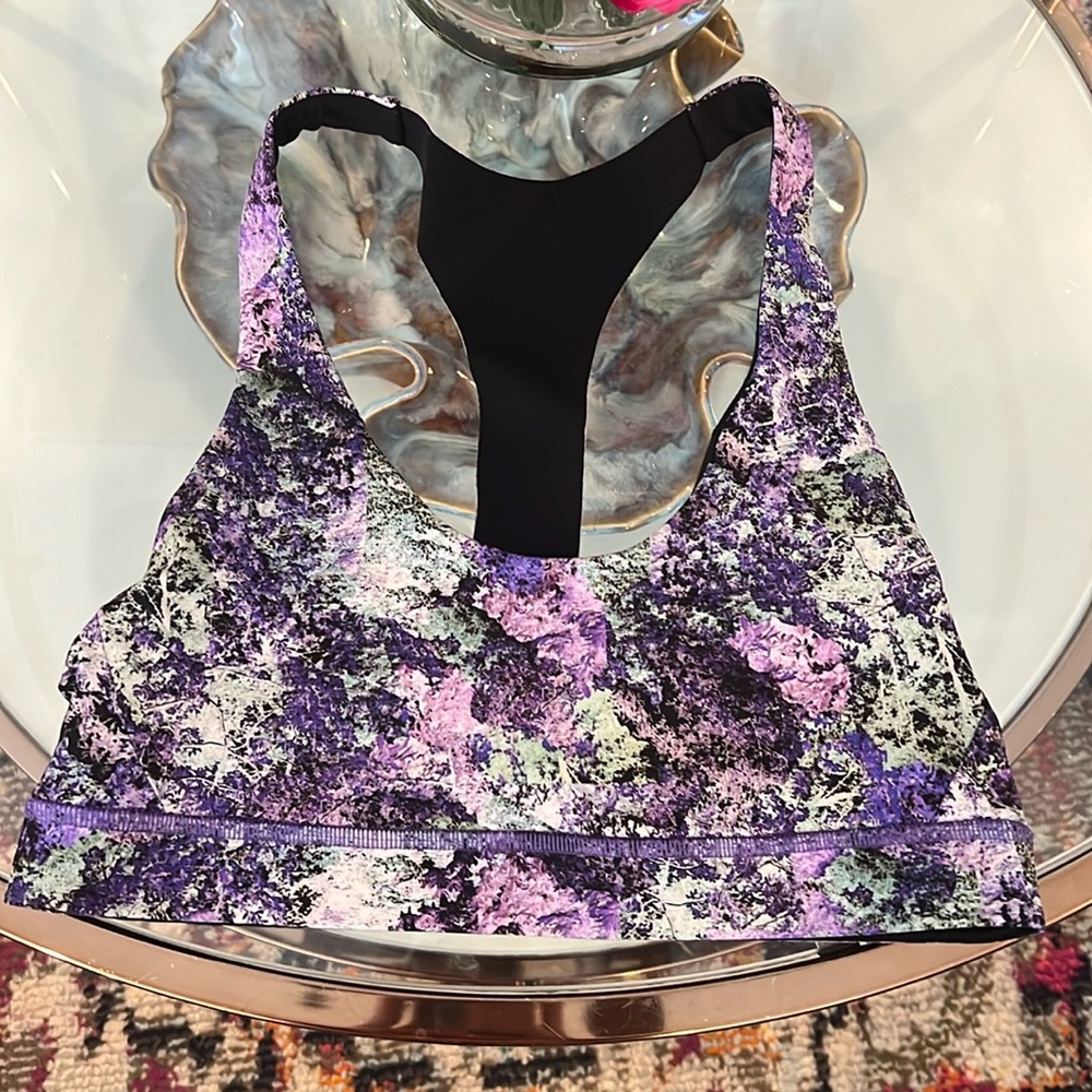Lululemon Break Free Bra Nulux Vivid Vision size 8